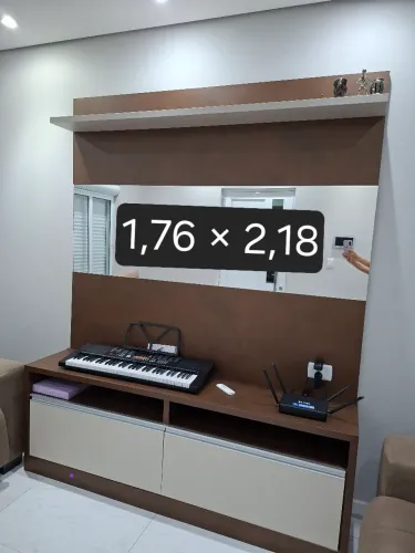 Painel de MDF C 1,76 × A 2,18