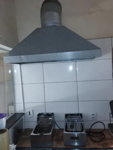 Coifa de lanchonete 120x60 com exaustor