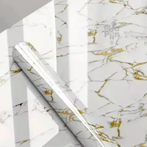 papel de parede autocolante madeira marmore 10 metros marmore branco oih-3185