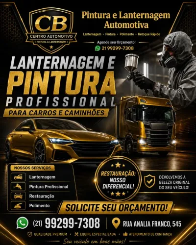 Pintura profissional automotiva