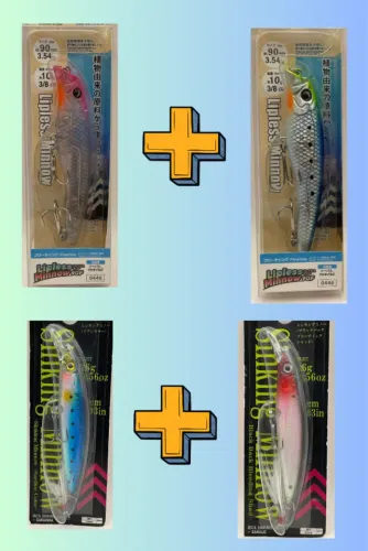 isca artificial kit 1(kit com 4 unidades)