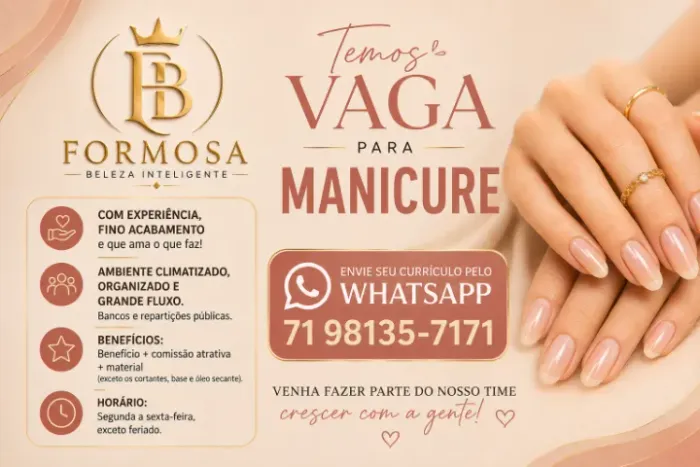 VAGA MANICURE no CAB- Paralela