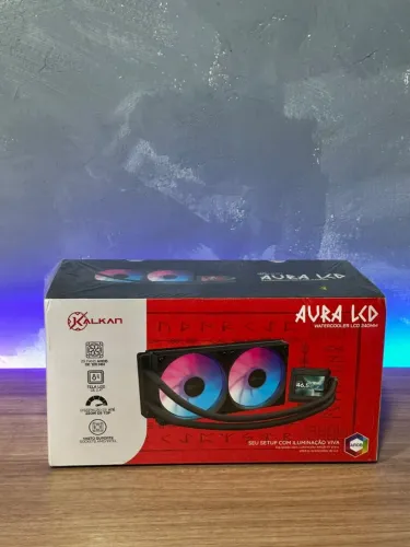Watercooler Kalkan Aura LCD 240mm - ARGB (COM GARANTIA)