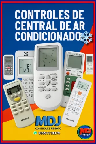 Controles de central de ar condicionado 