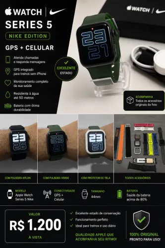 Apple Watch Series 5 celularer e gps