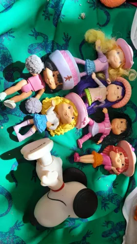 Brinquedos antigos Moranguinho e Snoopy