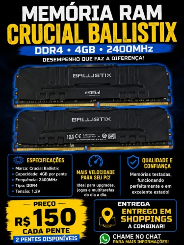 Memerias ram 4gb 