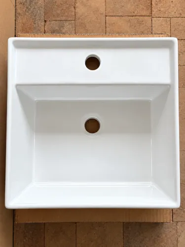 Cuba de apoio porcelana - Branca