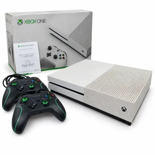 Microsoft Xbox One S 1tb + 2 Controles Usb + Cabos