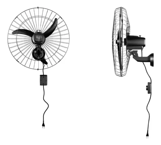 2 Ventiladores ventisol 60 cm de parede