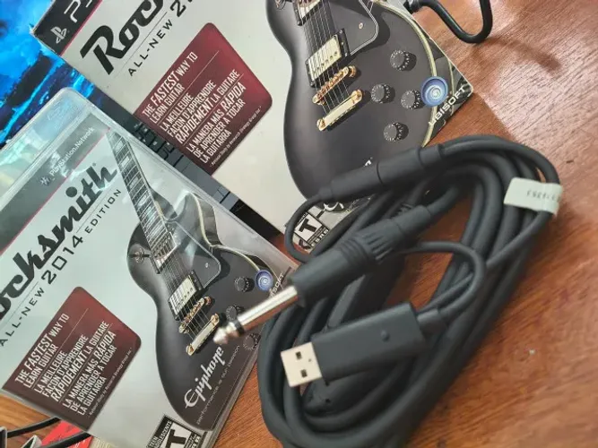 Cabo real tone + Jogo Rocksmith Ps3
