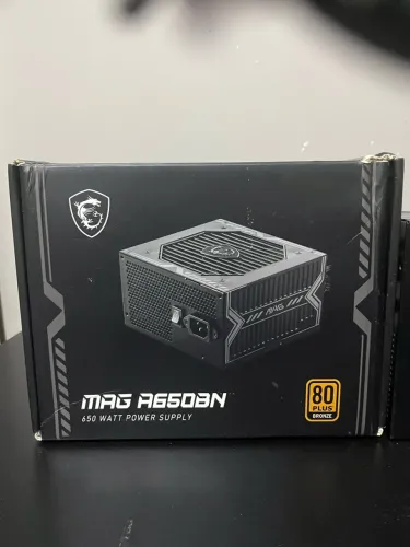 Fonte MSI MAG A650BN 650W 80 Plus Bronze PFC Ativo - Com Caixa