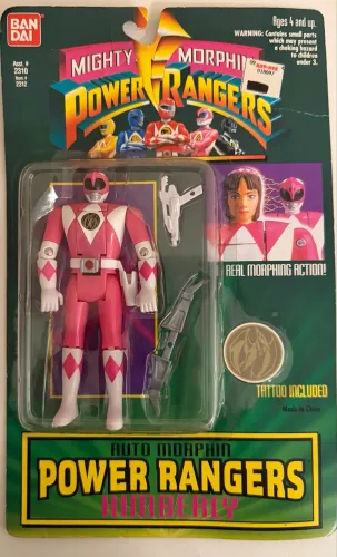 Power Ranger Bandai Lacrado - Vira cabeça _ RANGER ROSA