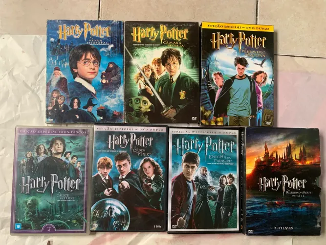 DVDs Harry Porter todos os filmes