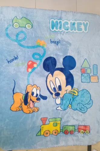 Cobertor semi novo (lavado e usado 1 vez) Mickey Disney Baby Jolitex Ternille 90 x 110 cm