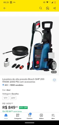 Lavadora alta prey bosch