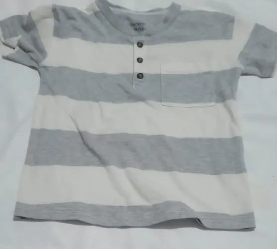 Camisa com Botão e Bolso Carter's - Tam: 4 anos