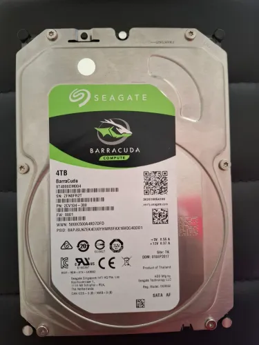 Hd Seagate Barracuda 4tb 4000gb 64mb Sata3 6gb/s St4000dm004