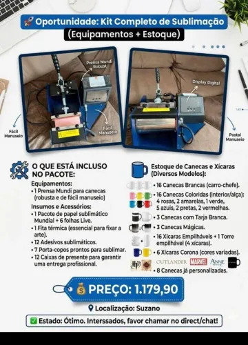 Máquina sublimação 