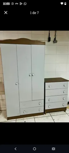 Kit QUARTO DE BEBÊ GUARDA ROUPA E CÔMODA 