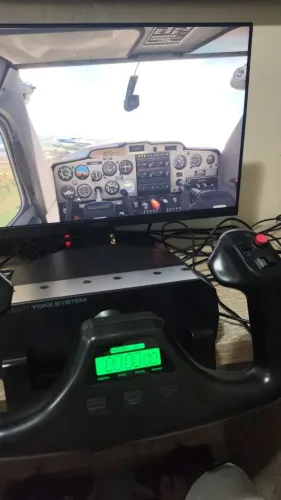 Saitek Yoke | Simulador de voo