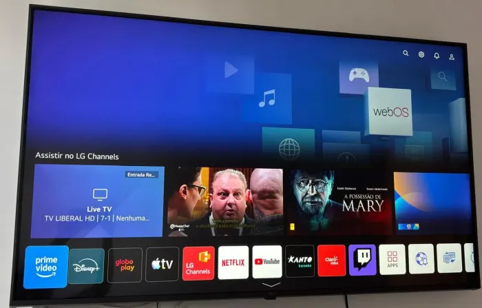 telão smart tv lg 50 4k top. aceito cartão