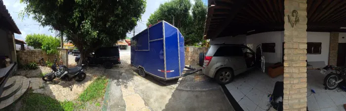 Carrocinha Trailer Baú 3m x 2m em ACM