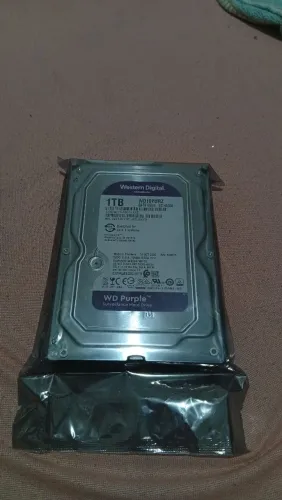 HD Interno 1TB WD Purple SATA para Sistemas de Videovigilância CFTV