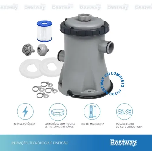 Filtro para Piscina Estruturada 1249L/h Bestway 220v