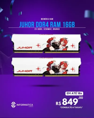 MEMÓRIA RAM JUHOR DDR4 16GB