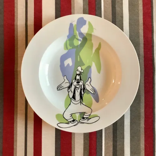 prato fundo de porcelana disney pateta