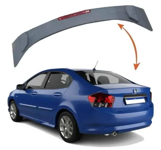 Aerofolio com break light Honda City 2009/2014 branco