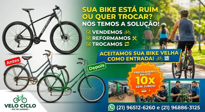 Ta com a bike velha vem que temos a solução