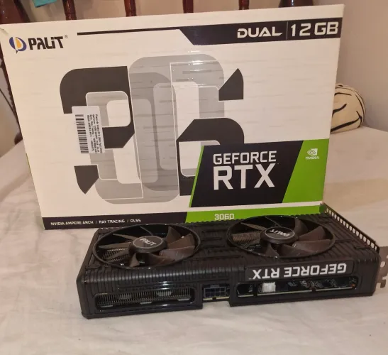 Placa de Vídeo Palit GeForce RTX 3060 12GB