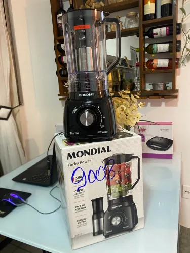 Liquidificador Mondial 550W 2,2L com filtro novo lacrado