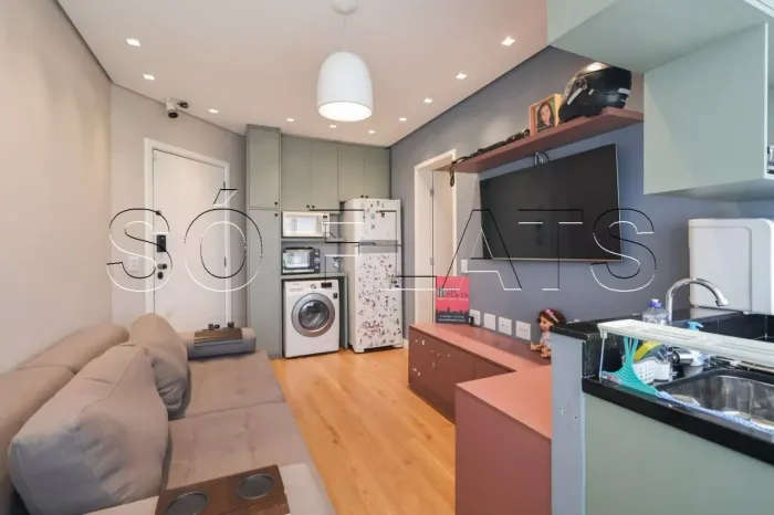 Apartamento mobiliado à venda no Morumbi com lazer e acesso rápido à Marginal Pinheiros