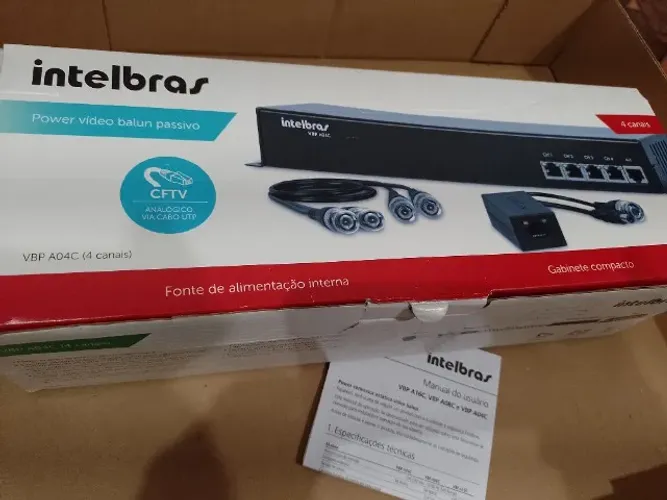 Power balun Intelbras 4 portas VBP A04C - usado