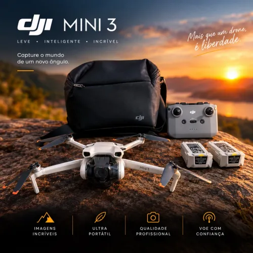 Drone Dji mini 3 + Acessórios