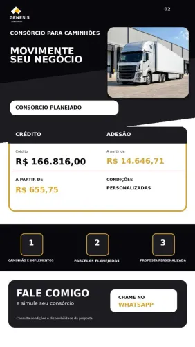 Compre seu caminhão pelo Consórcio