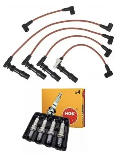 Jogo Cabos + Velas Ngk Gol Bola G3 1.0 16v 1997 A 2001