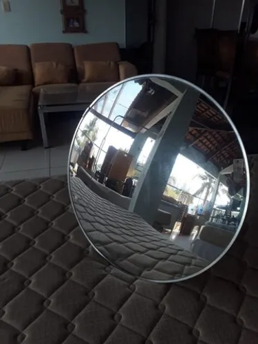 Espelho De Segurança Retrovisor Com Suporte Convexo 60cm