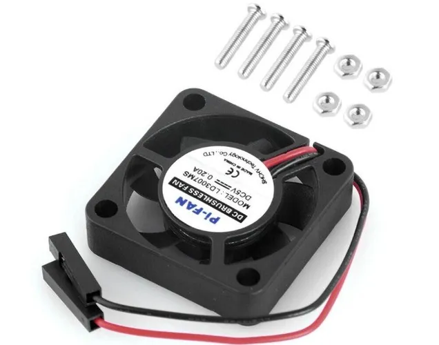  Raspberry Pi 3 B + Pi 3 Pi 2 Cooler Refrigeração Dc 30x30x7mm Cpu Para COD-CP345