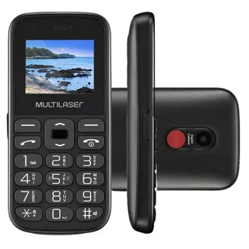Celular Vita Multilaser P9120 Teclas Grandes Botão Sos Lanterna 