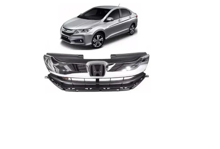Grade Radiador Com Friso Cromado Honda City 2015 2016 2017