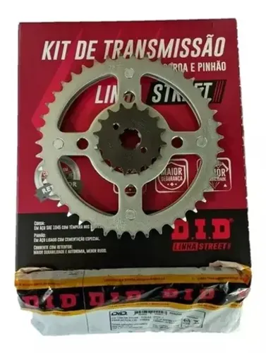 Kit Transmissao Relação Did Honda Fan/Titan 150 Sem Retentor (Entrega Grátis) 