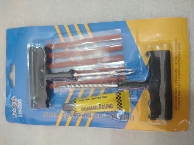 Kit para fazer reparos em Pneu