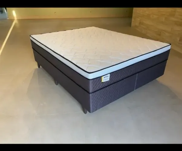 Cama Box Casal 138x188cm D28 Molas Ensacadas Biflex Super Lindo Fazemos Entrega
