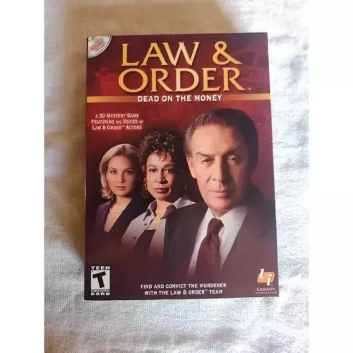 Law & Order: Dead on the Money Jogo Para PC CD Rom Duplo Importado Na Caixa