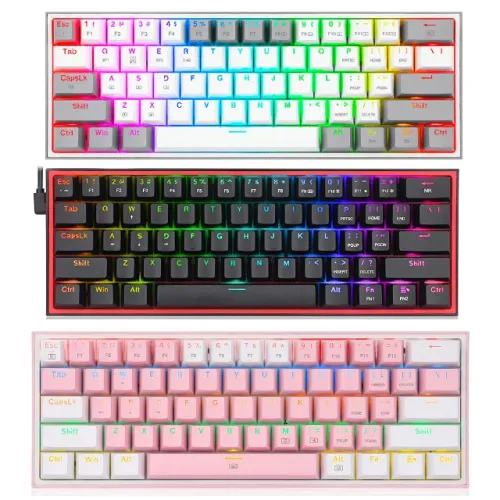 Teclado Mecânico gamer Redragon Fizz K617 luz RGB