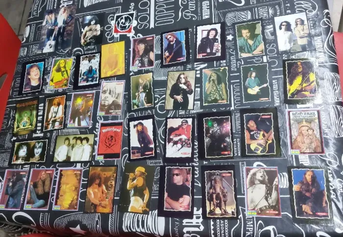 Lote de Cards Rock Revista Metal Head - Anos 90